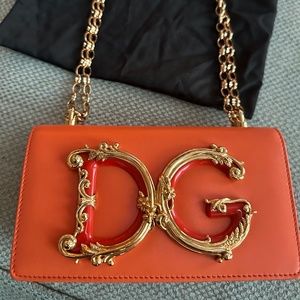 Dolce & Gabbana Orange Phone Bag